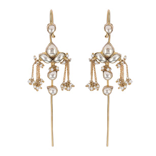 22k Gold Plated Kaanphool Cascade Earpin