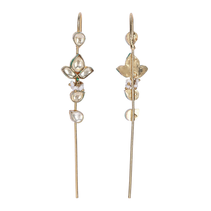22k Gold Plated Kaanphool Vine Earpin