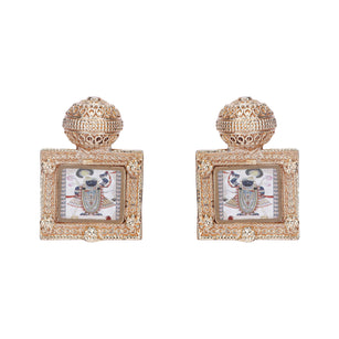 22k Gold Plated Krishna Vrinda Earring