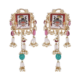 22k Gold Plated Krishna Shravana Earring