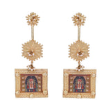22k Gold Plated Krishna Shringar Earring
