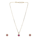 Karuna Wanasha Zircon Pendant Set