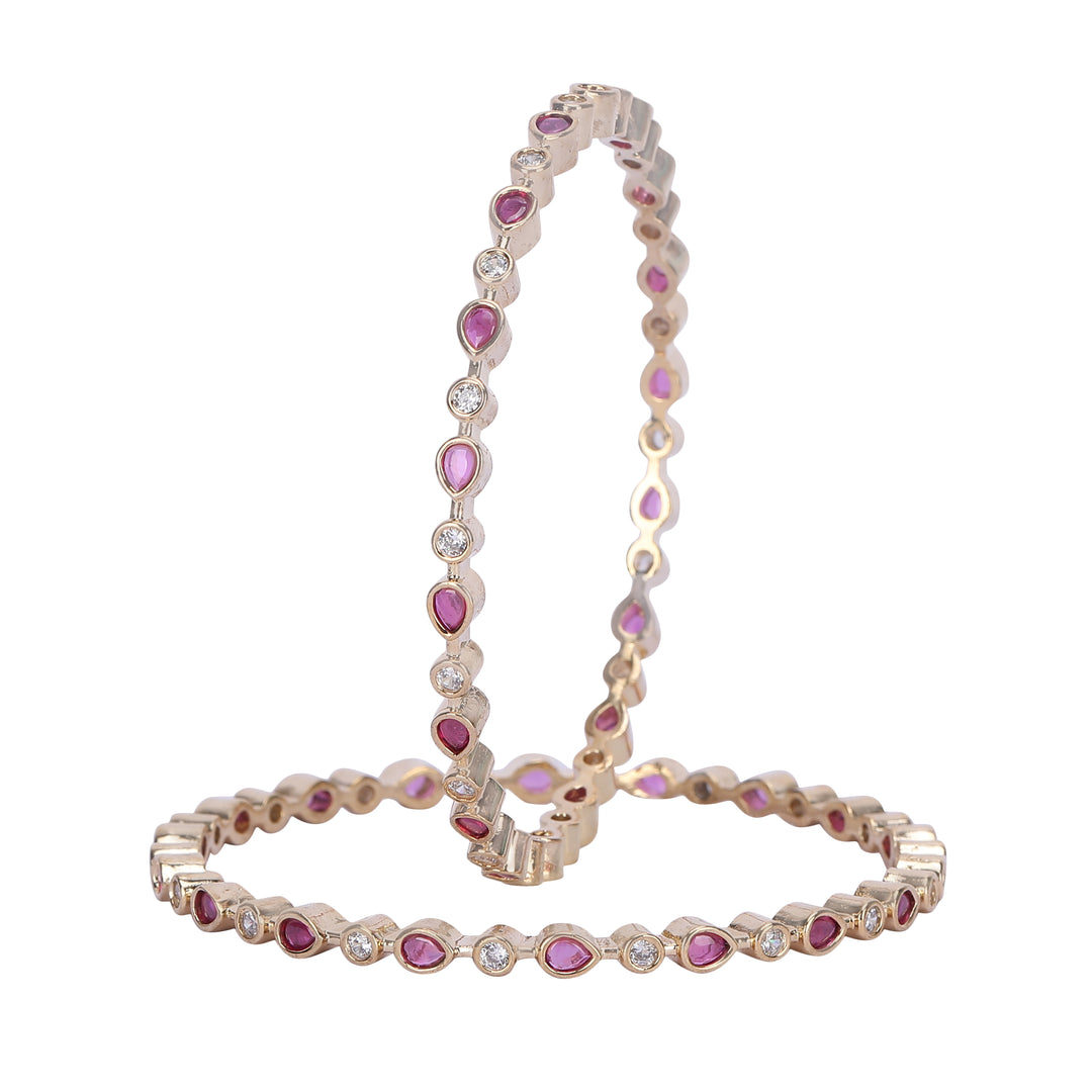 22k Gold Plated Ziya Petal Bangle