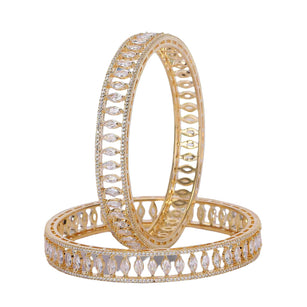 22k Gold Plated Ziya Marquise Bangle