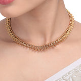 Venkatesh gold plated necklace set