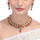 NIRVI  gold plated necklace set