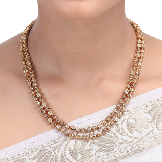 KRISHIKA gold plated necklace set