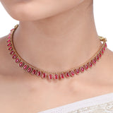 AMAYA gold plated necklace set