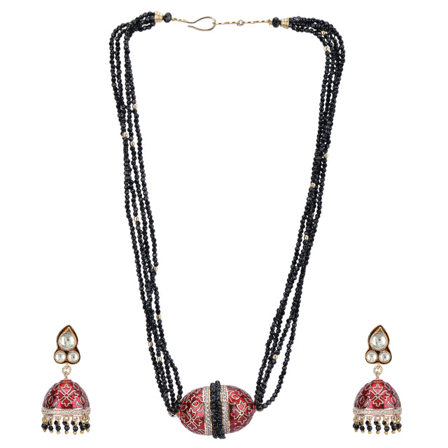 Chaav Damru Pendant Set