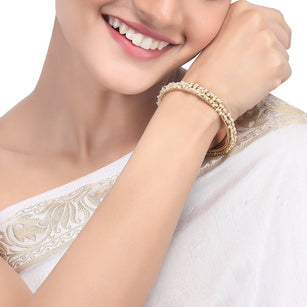 ANGIRA  GOLD PLATED BANGLE