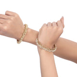 ANGIRA  GOLD PLATED BANGLE
