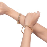 MANWI  GOLD PLATED BANGLE