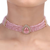 Karuna Naandhi Zircon  Choker  SET
