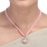 Karuna Naathaveni Zircon Pendant  Set