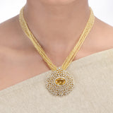 Karuna Naatika Zircon Pendant Set