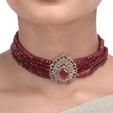 Karuna Wanayanthi Zircon  Choker  Set