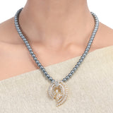 Karuna Warmika Zircon Pendant Set