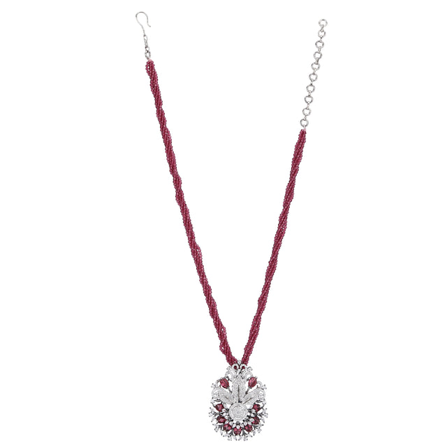Advika Shivi Zircon Pendant Set
