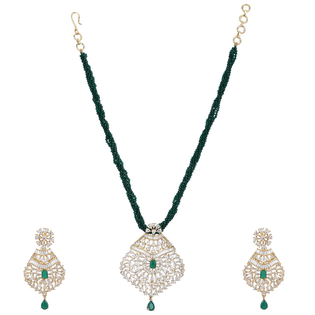 Advika Ailani Zircon Pendant Set
