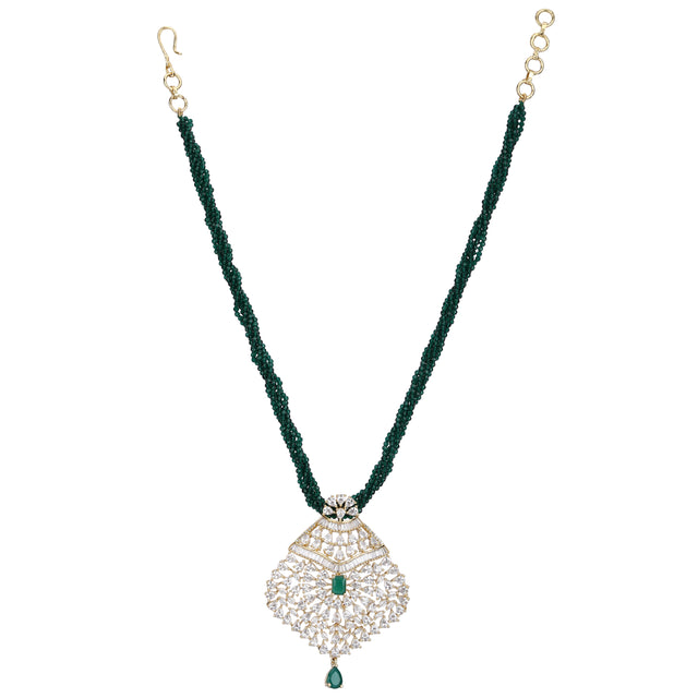 Advika Ailani Zircon Pendant Set