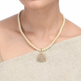 Karuna Wishal Zircon Pendant Set