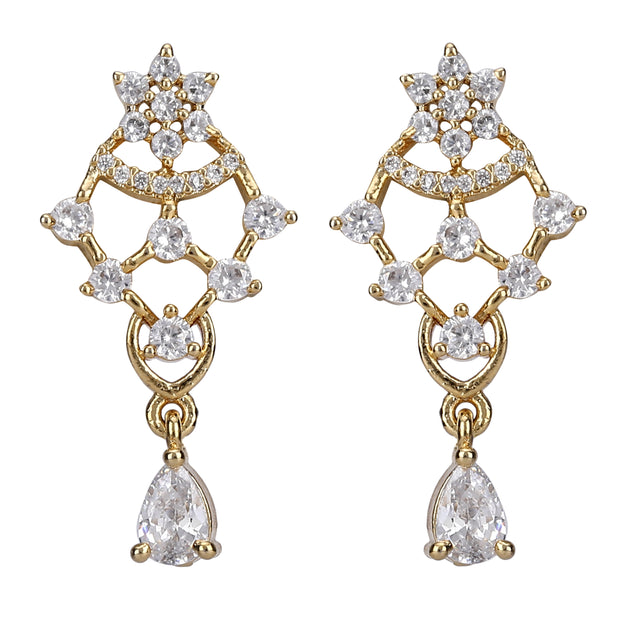 Advika Fiery Zircon Pendant Set