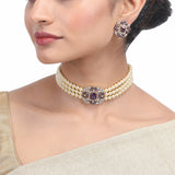 Karuna Wishmaki Zircon Choker   Set