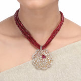 Karuna Nami Zircon Pendant  Set