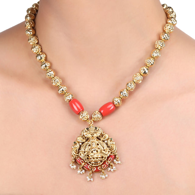 Chaav Simanshi Gold Plated  Necklace