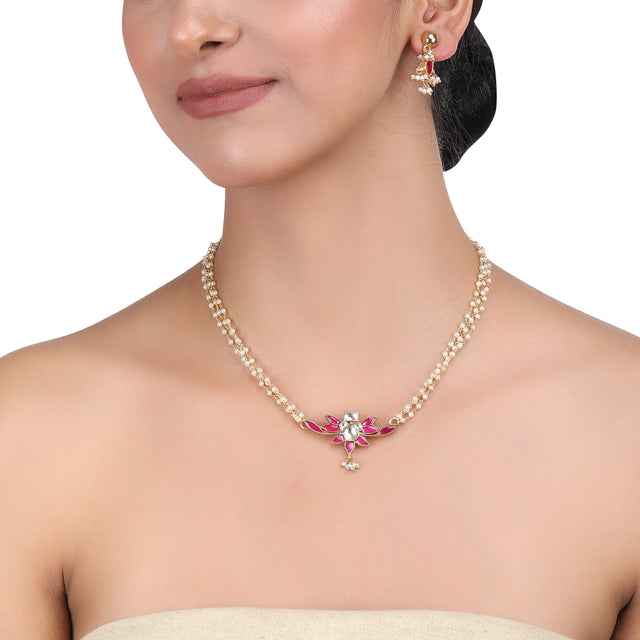 Chaav Reema Kundan Necklace Set