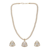 Karuna Wishal Zircon Pendant Set