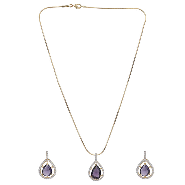 Karuna Waameeka Zircon  Pendent  Set