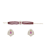 Karuna Wanayanthi Zircon  Choker  Set