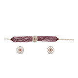 Karuna Nabaneeta Zircon Choker  Set