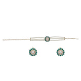 Karuna Wishma Zircon Choker   Set