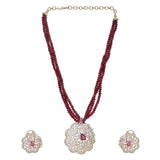 Karuna Nami Zircon Pendant  Set
