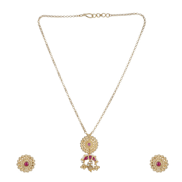 22k Gold Plated Janya Necklace Set