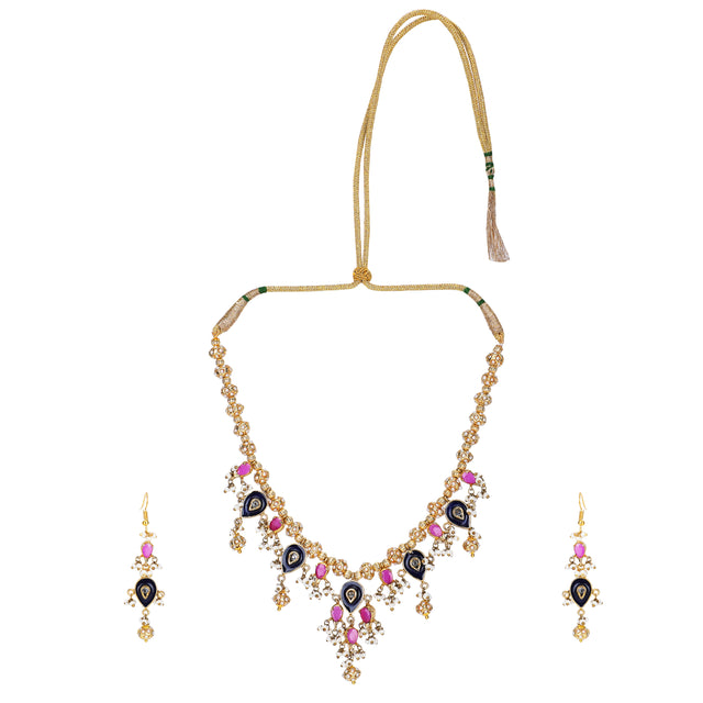 22k Gold Plated Mahika Necklace Set