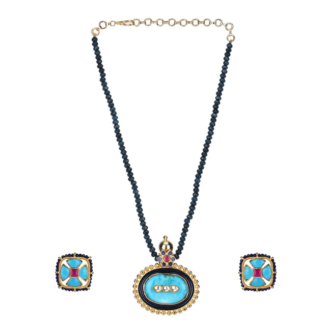 22k Gold Plated Krisha Necklace Set