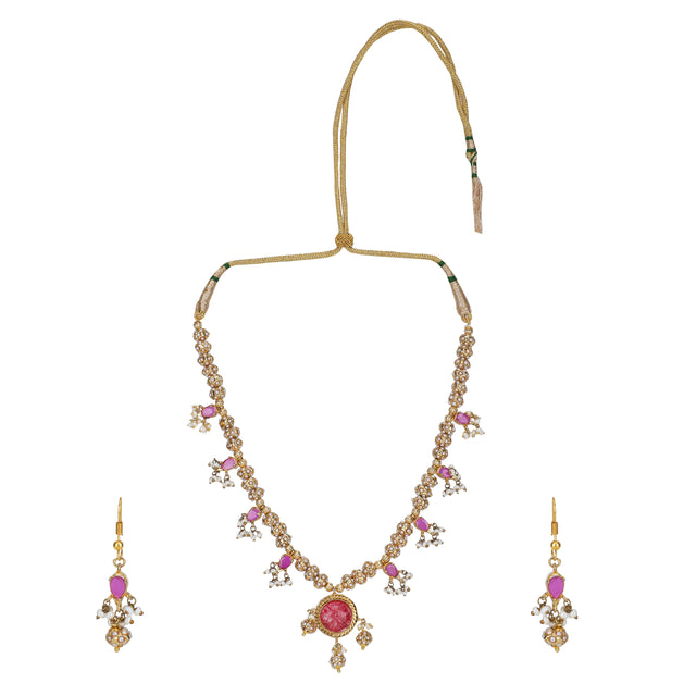 22k Gold Plated Harini Necklace Set