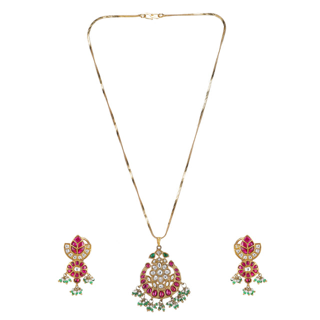 22k Gold Plated Ishani Necklace Set