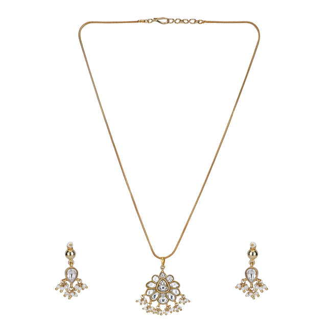 22k Gold Plated Jasmit Necklace Set