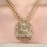 Megha Collection Moorthi Zircon Necklace Set