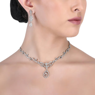 Kimaya Zircon Necklace Set