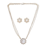 22k Gold Plated Teej Kamalika Pendant Set