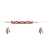 22k Gold Plated Teej Aabha Choker Set