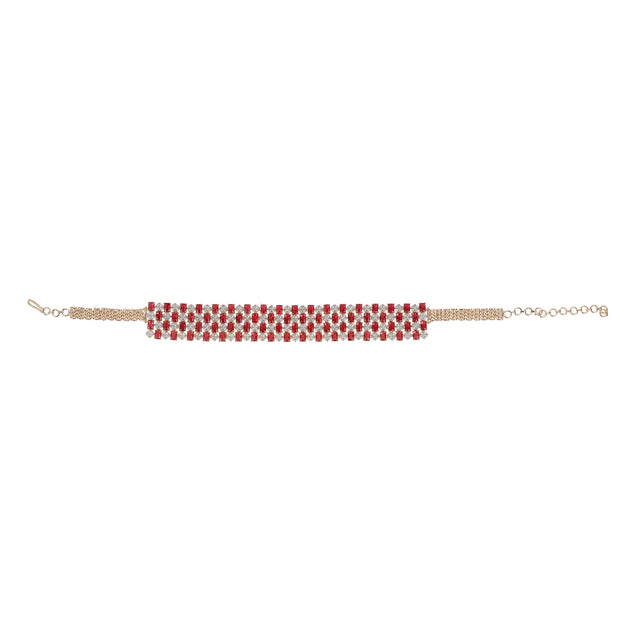 22k Gold Plated Teej Aabha Choker Set
