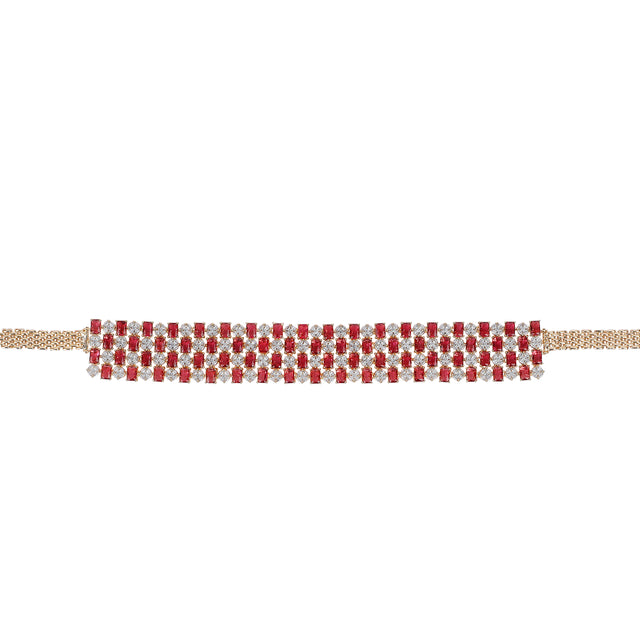 22k Gold Plated Teej Aabha Choker Set
