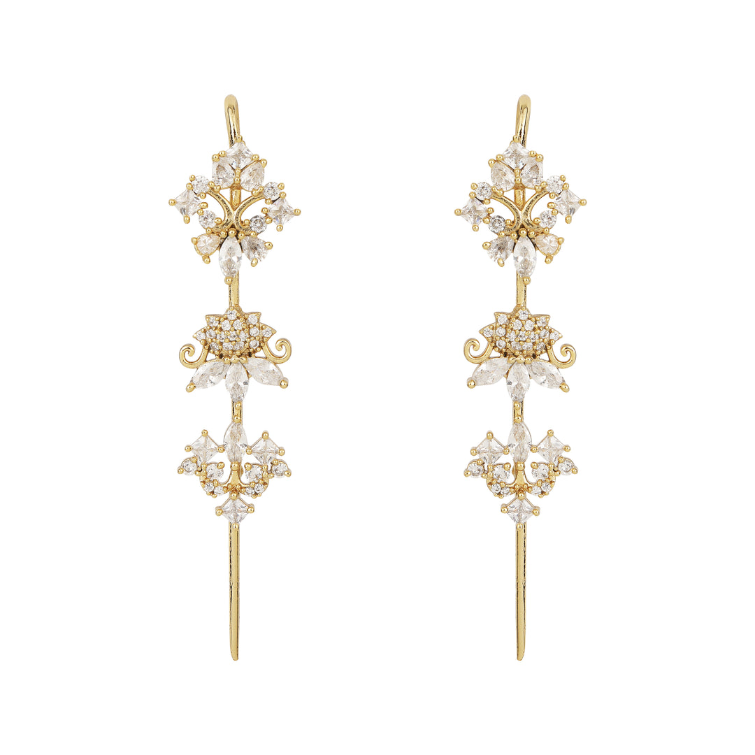 22k Gold Plated Ishira Pushpa Earpin