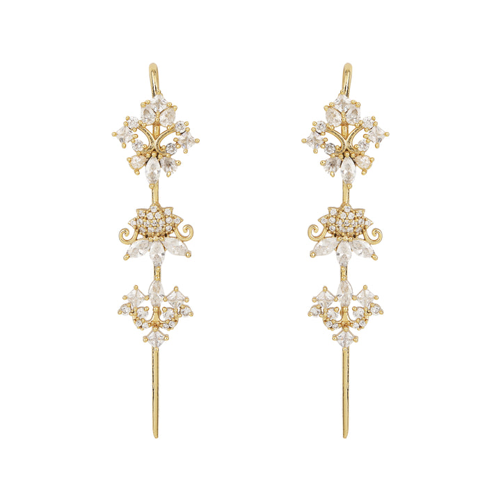 22k Gold Plated Ishira Pushpa Earpin
